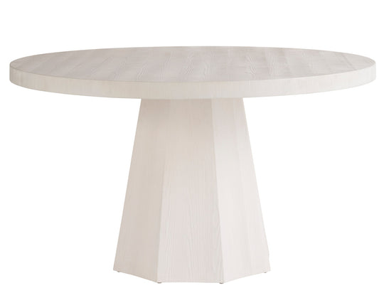 American Home Furniture Universal Furniture Mackinaw Round Dining Table White Sand