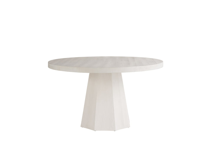 American Home Furniture Universal Furniture Mackinaw Round Dining Table White Sand