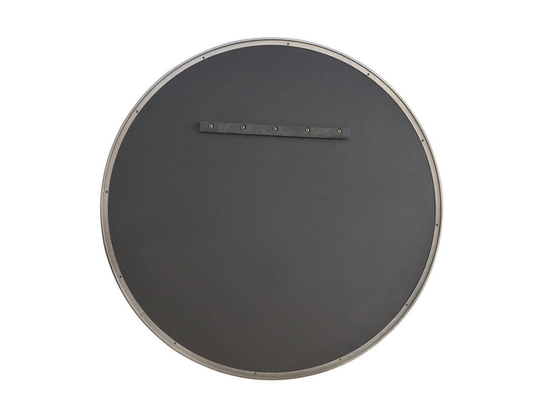 American Home Furniture Universal Furniture Orion Mirror White Satin Bronze
