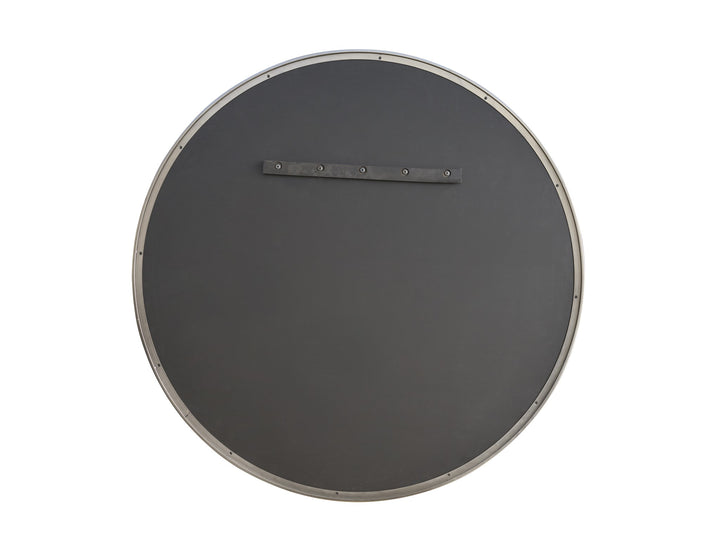 American Home Furniture Universal Furniture Orion Mirror White Satin Bronze