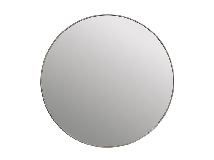 American Home Furniture Universal Furniture Orion Mirror White Satin Bronze