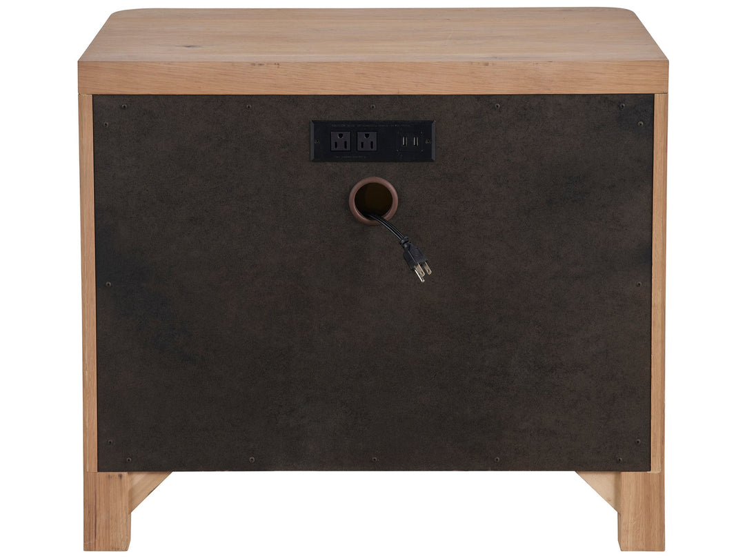 American Home Furniture Universal Furniture Walker Nightstand Organic Natural Oak