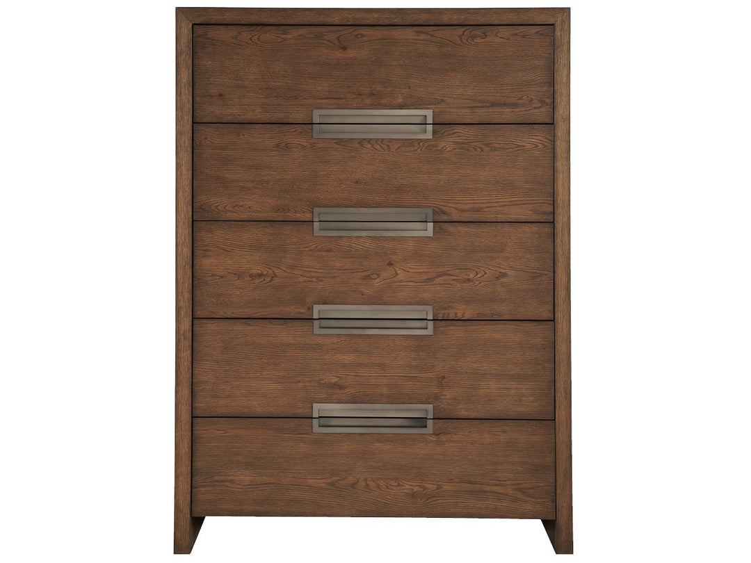 American Home Furniture Universal Furniture Atlas Drawer Chest Medium Brown Oak