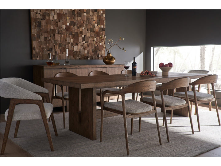 American Home Furniture Universal Furniture Eden Dining Table Medium Brown Oak