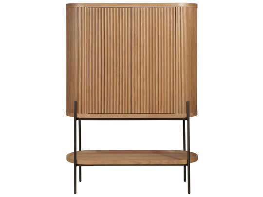 American Home Furniture Universal Furniture Linnea Bar Cabinet Natural Oak 