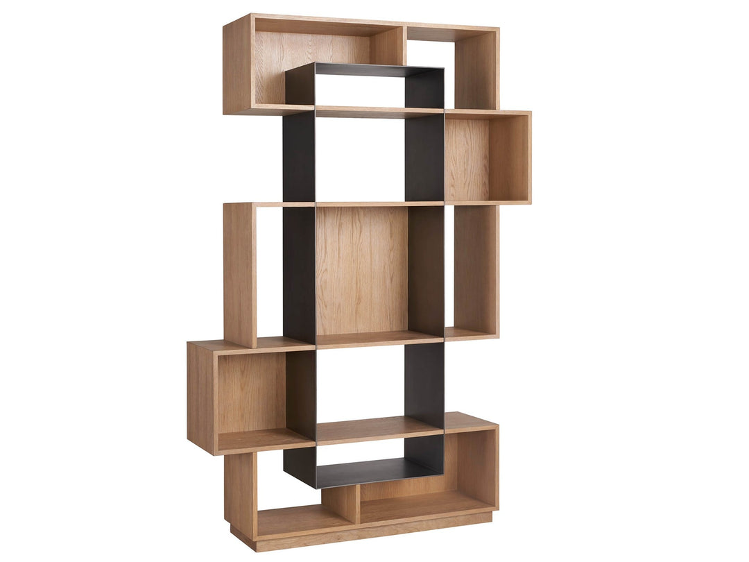 American Home Furniture Universal Furniture Jaxon Etagere Natural Oak 
