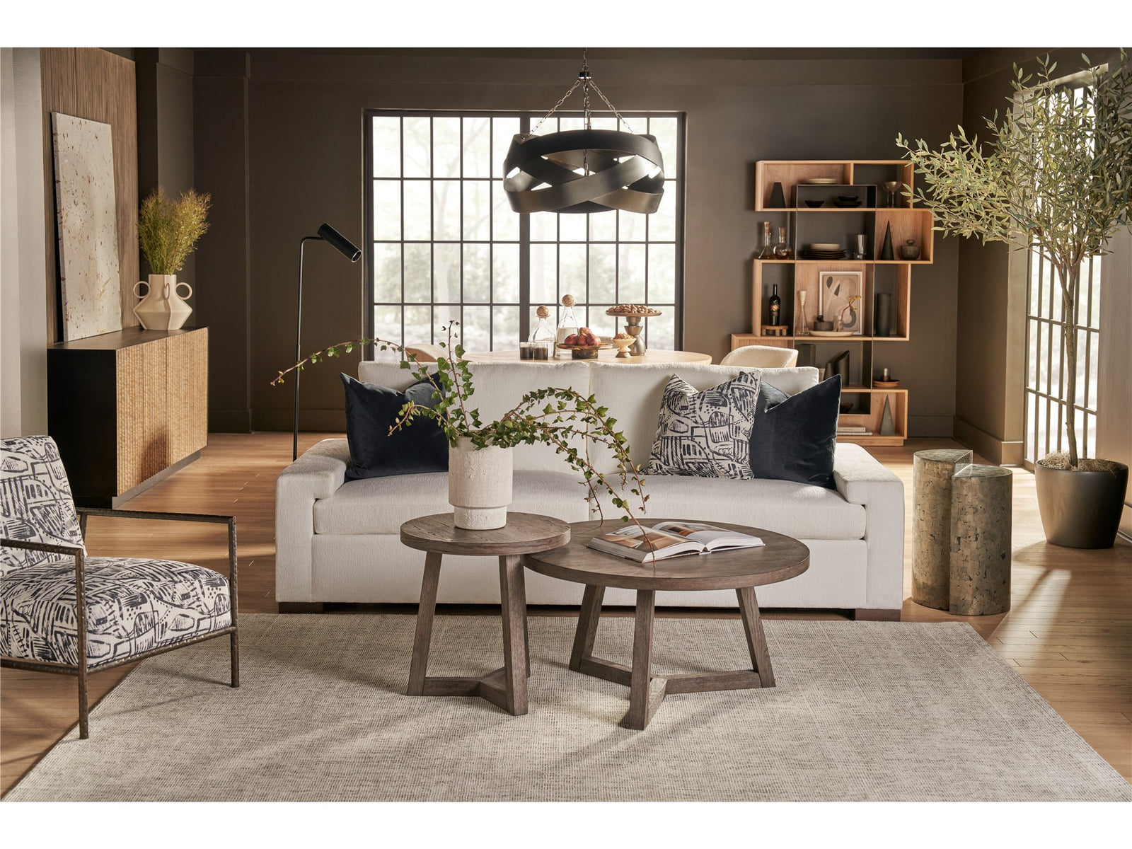 American Home Furniture Universal Furniture Muse Bunching Table Large Washed Charcoal