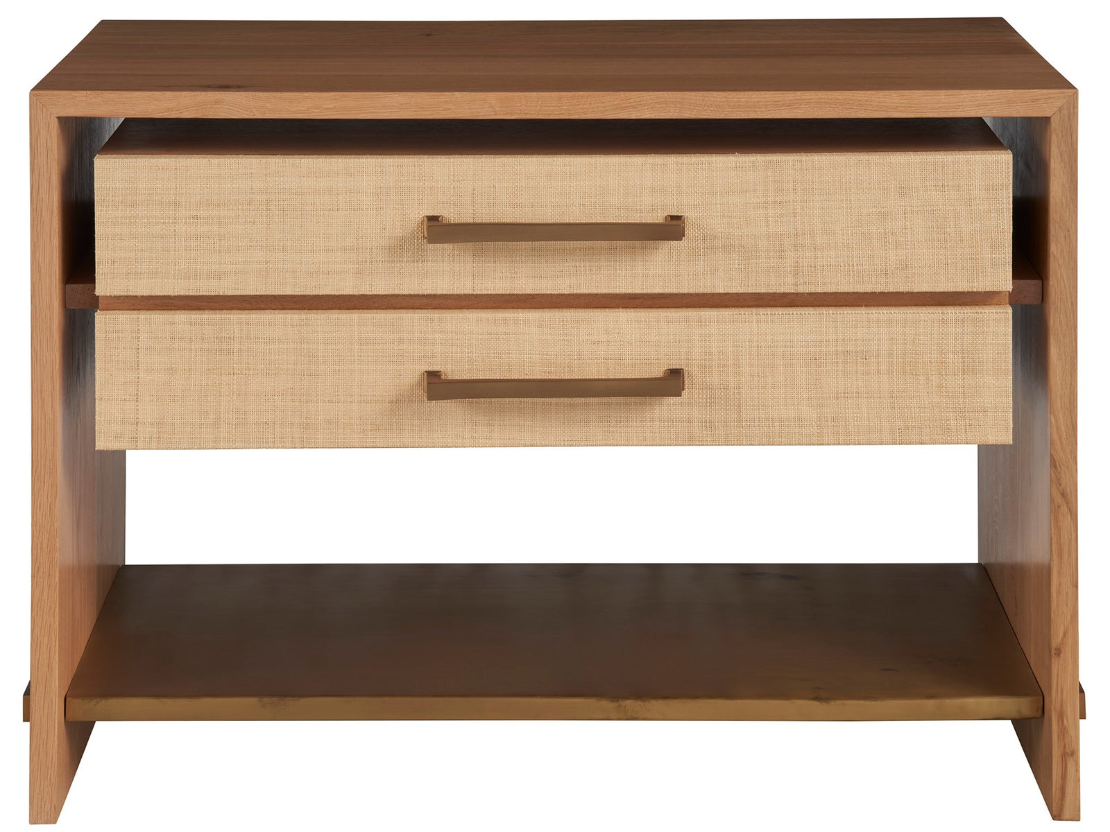 American Home Furniture Universal Furniture Jonah Nighstand Oak and Rafiia