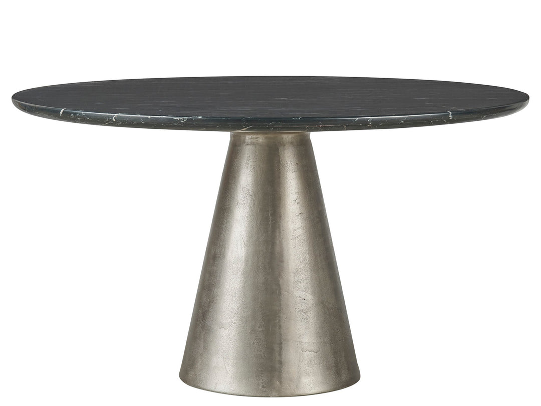 American Home Furniture Universal Furniture Slate Dining Table Black Merino/Antique Silver