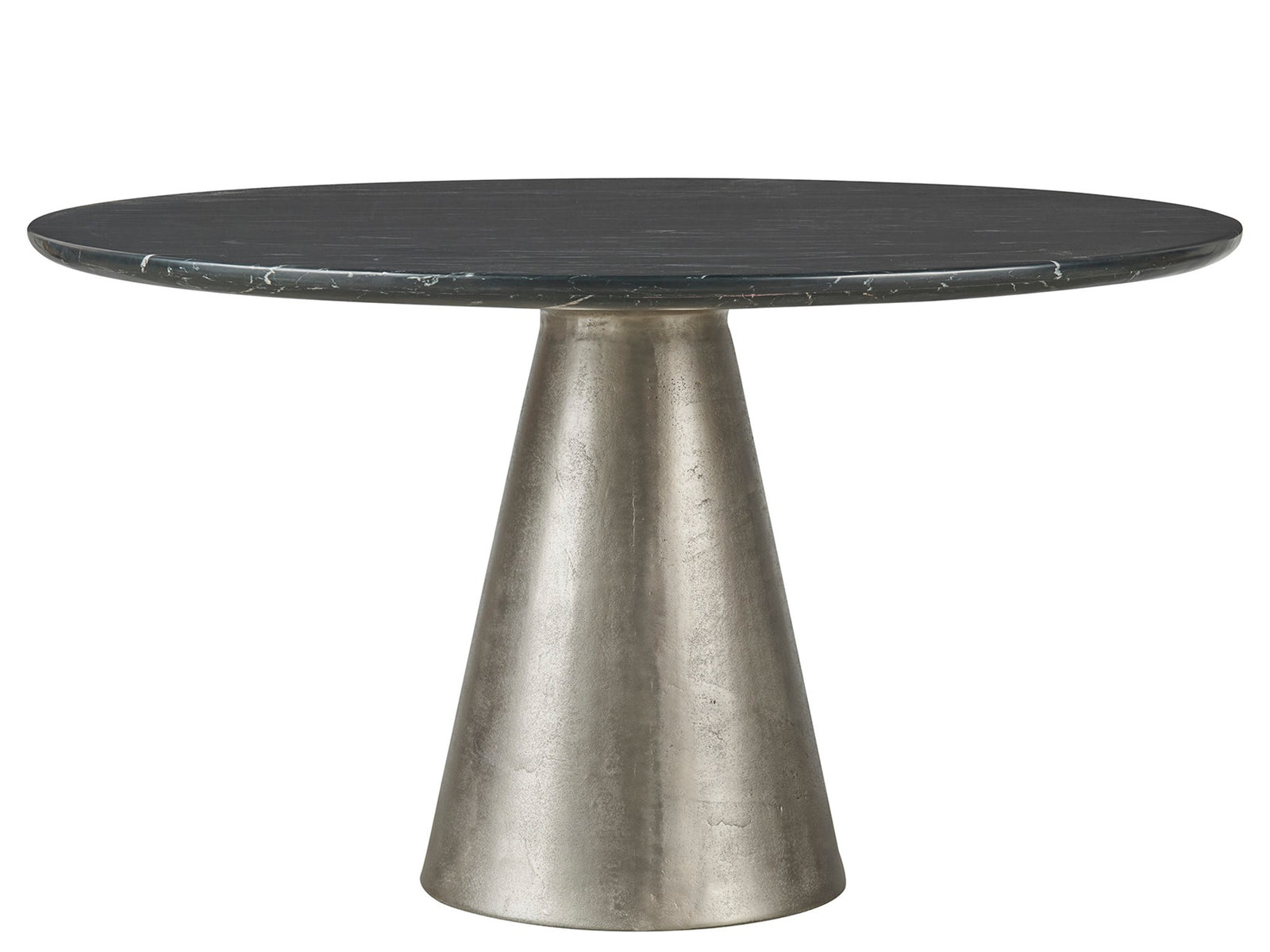 American Home Furniture Universal Furniture Slate Dining Table Black Merino/Antique Silver