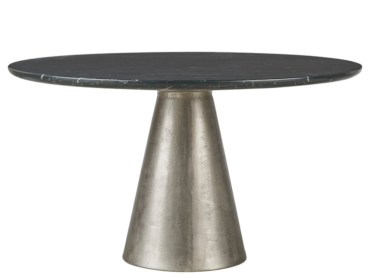 American Home Furniture Universal Furniture Slate Dining Table Black Merino/Antique Silver