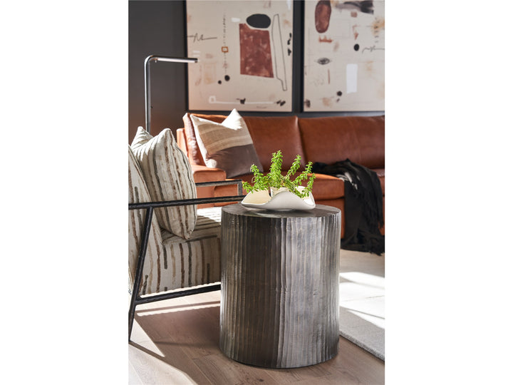 American Home Furniture Universal Furniture Asher Round End Table Graphite