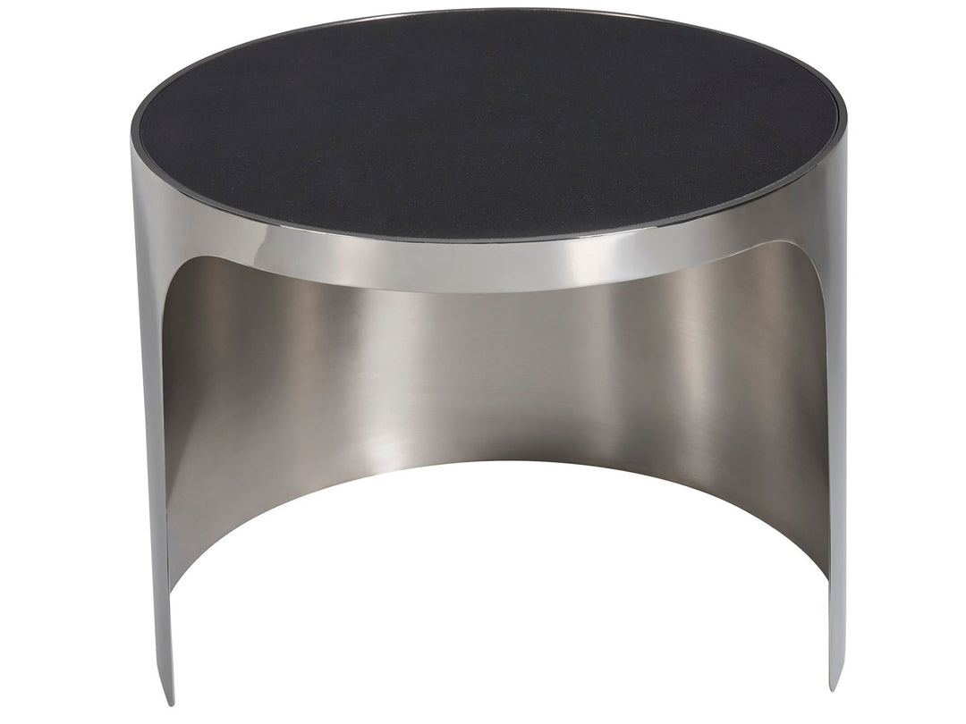 American Home Furniture Universal Furniture Revolve Smallall Nesting Table Black Granite/Polished Nickel