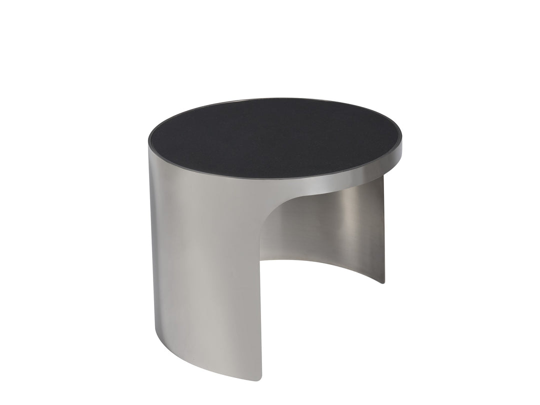 American Home Furniture Universal Furniture Revolve Smallall Nesting Table Black Granite/Polished Nickel