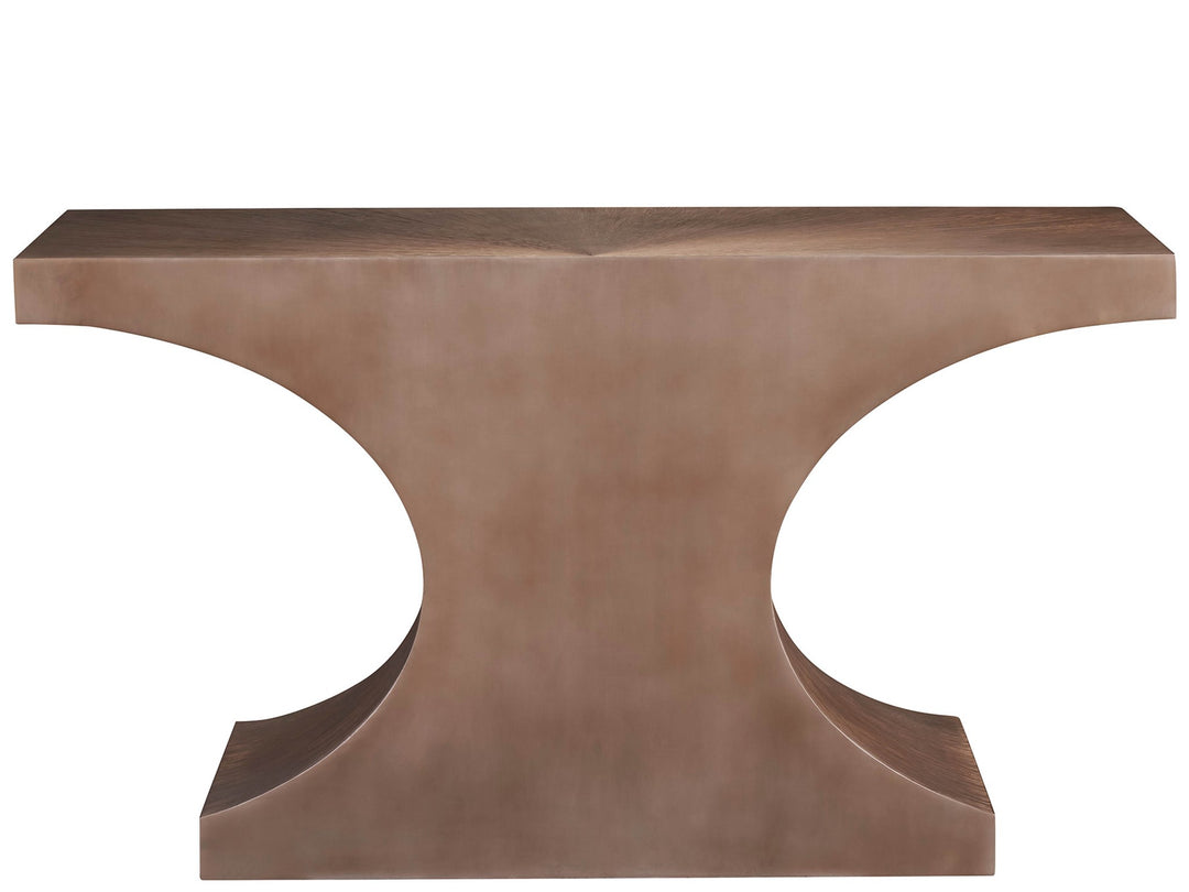 American Home Furniture Universal Furniture Leander Console Table Aged Brass 