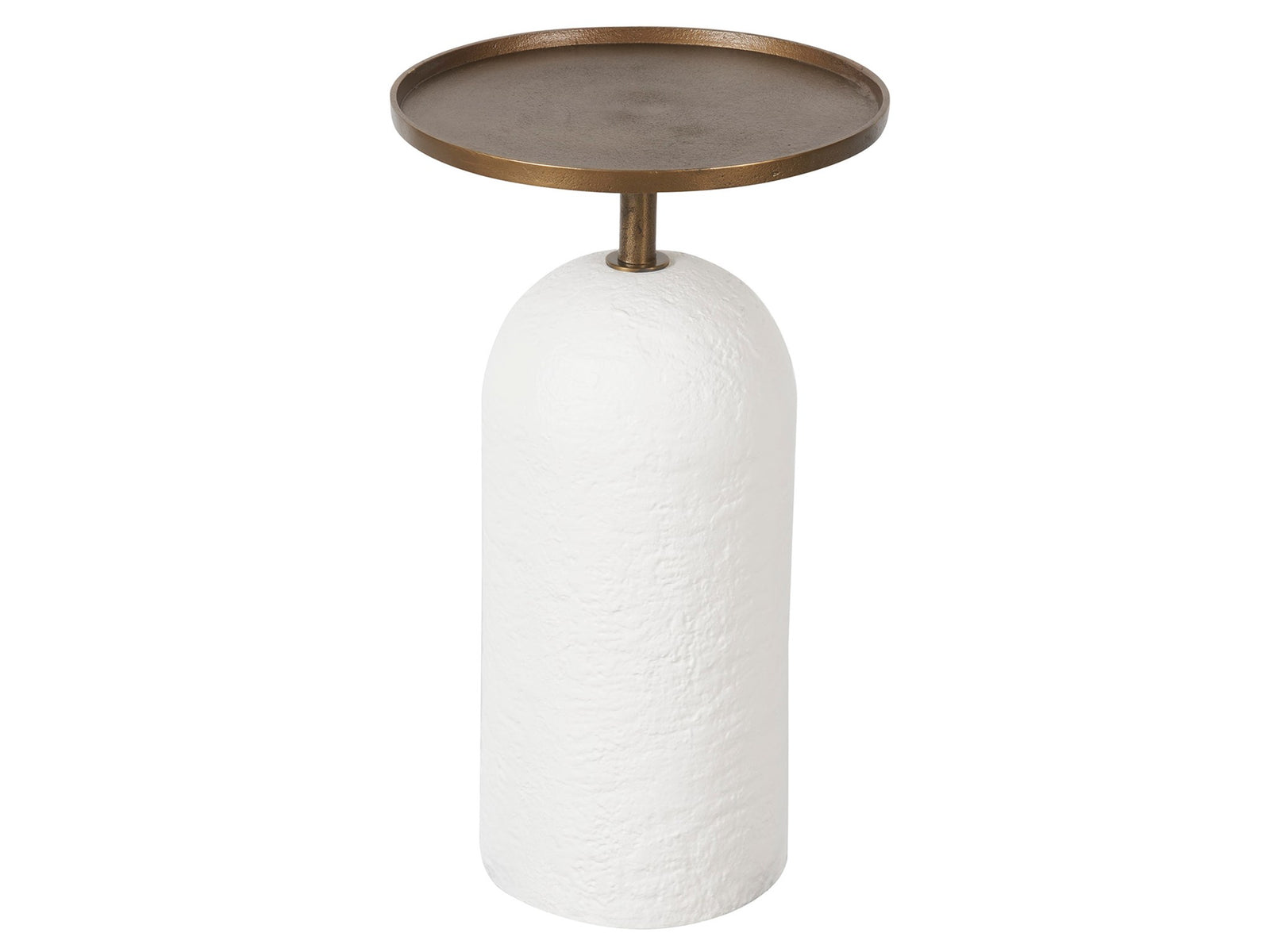 American Home Furniture Universal Furniture Sienna Martini Table Cast Aluminum/White Plaster