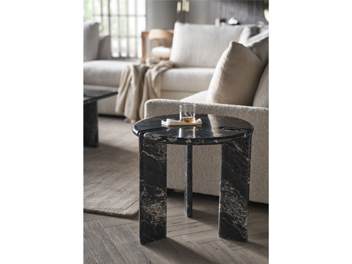 American Home Furniture Universal Furniture Magnus End Table Golden Portoro Marble