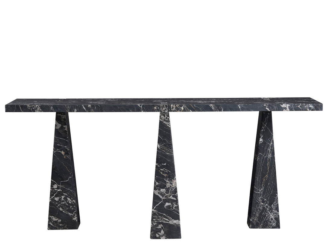 American Home Furniture Universal Furniture Spectrum Sofa Table Golden Portoro Marble