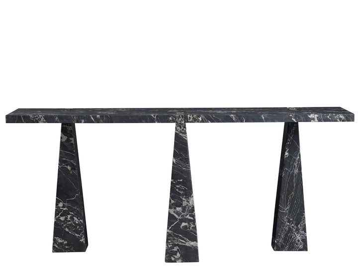 American Home Furniture Universal Furniture Spectrum Sofa Table Golden Portoro Marble