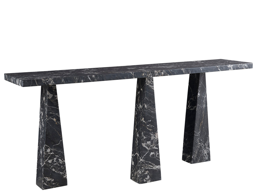 American Home Furniture Universal Furniture Spectrum Sofa Table Golden Portoro Marble