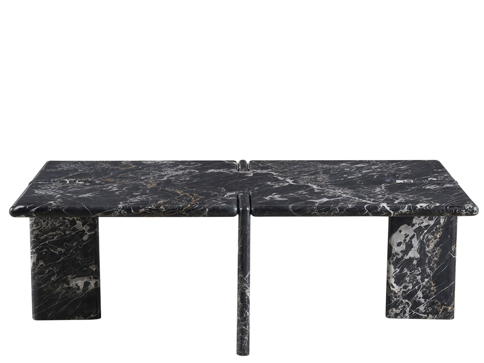 American Home Furniture Universal Furniture Magnus Cocktail Table Golden Portoro Marble