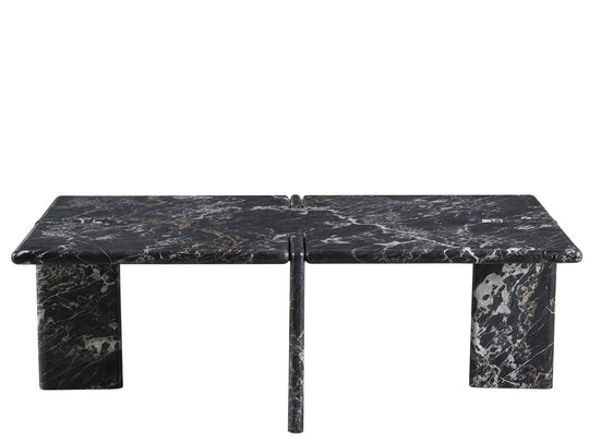 American Home Furniture Universal Furniture Magnus Cocktail Table Golden Portoro Marble