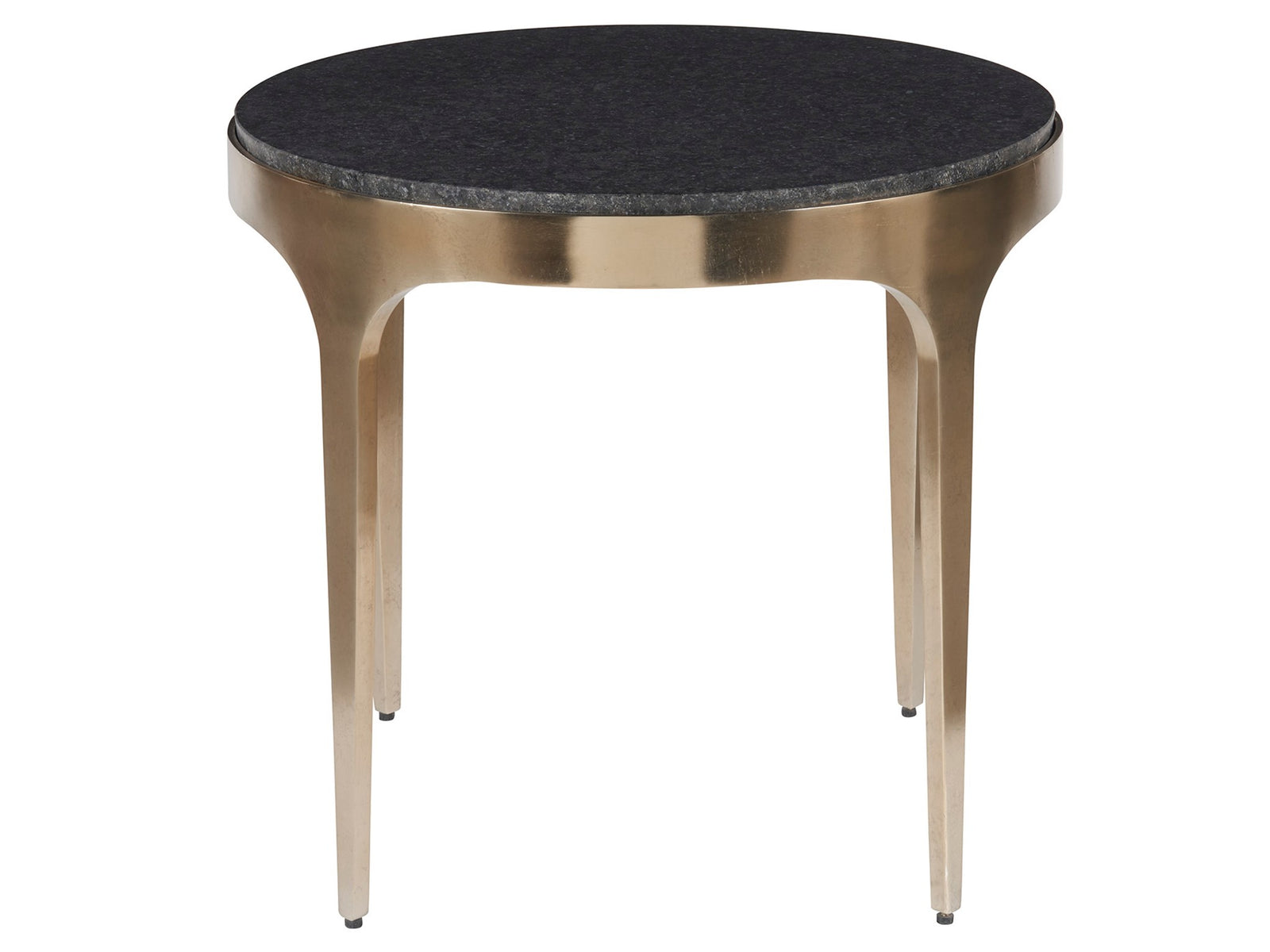 American Home Furniture Universal Furniture Scarlett End Table Black Granite/Antique Champagne