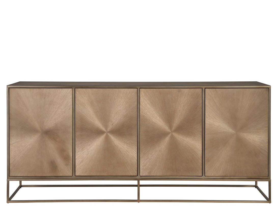 American Home Furniture Universal Furniture Fusion Credenza Aged Brass