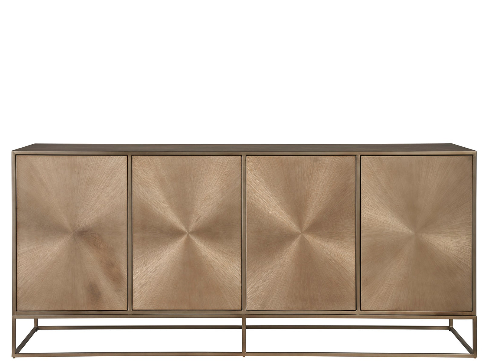 American Home Furniture Universal Furniture Fusion Credenza Aged Brass