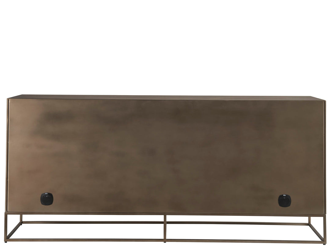 American Home Furniture Universal Furniture Fusion Credenza Aged Brass