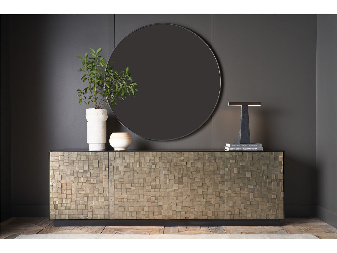 American Home Furniture Universal Furniture Cosmallo Credenza Pyrite/Matte Black