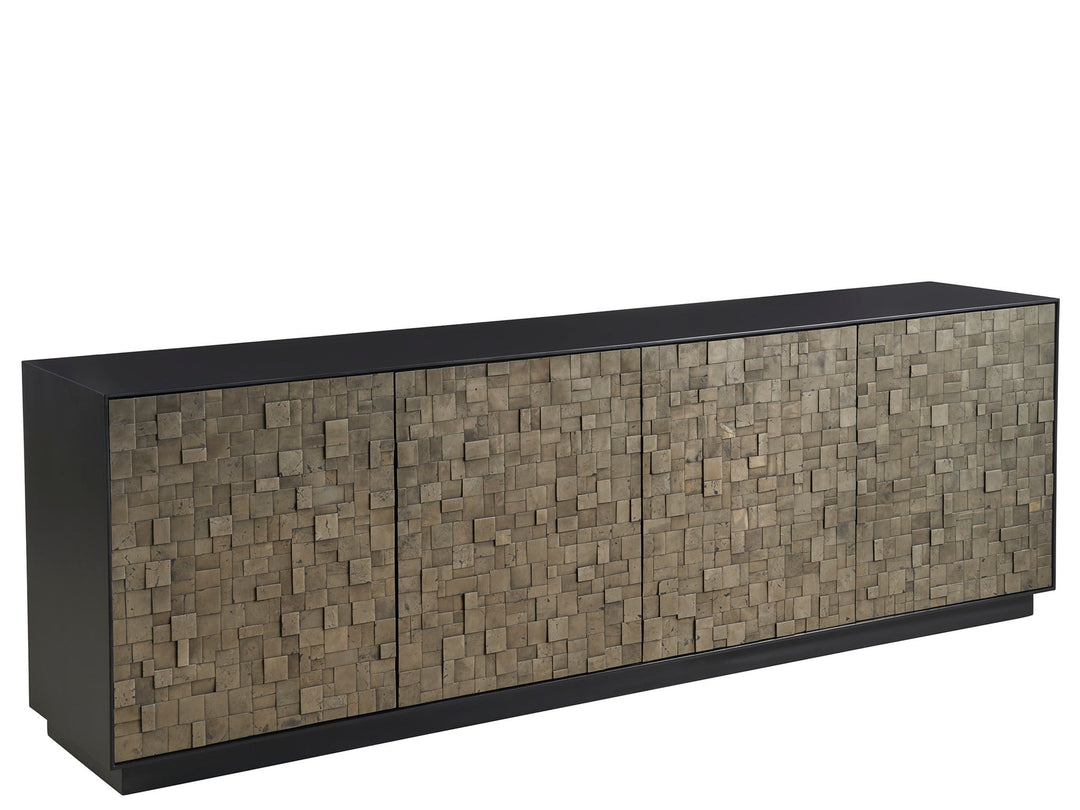 American Home Furniture Universal Furniture Cosmallo Credenza Pyrite/Matte Black
