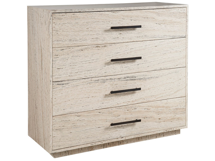 American Home Furniture Universal Furniture Dove Drawer Chest White Travertine