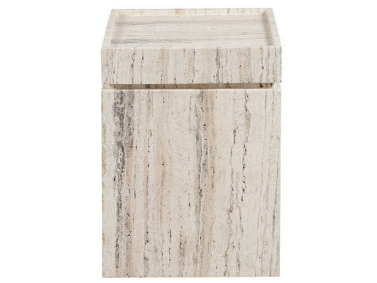 American Home Furniture Universal Furniture Daxton Accent Table White Travertine