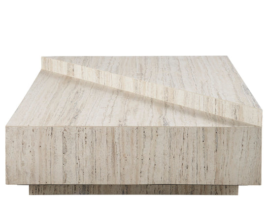 American Home Furniture Universal Furniture Daxton Cocktail Table White Travertine