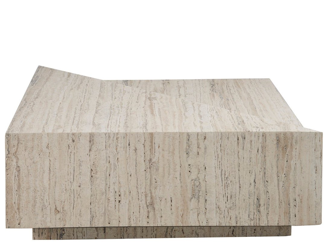 American Home Furniture Universal Furniture Daxton Cocktail Table White Travertine