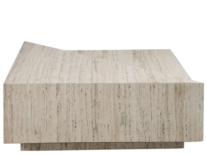 American Home Furniture Universal Furniture Daxton Cocktail Table White Travertine