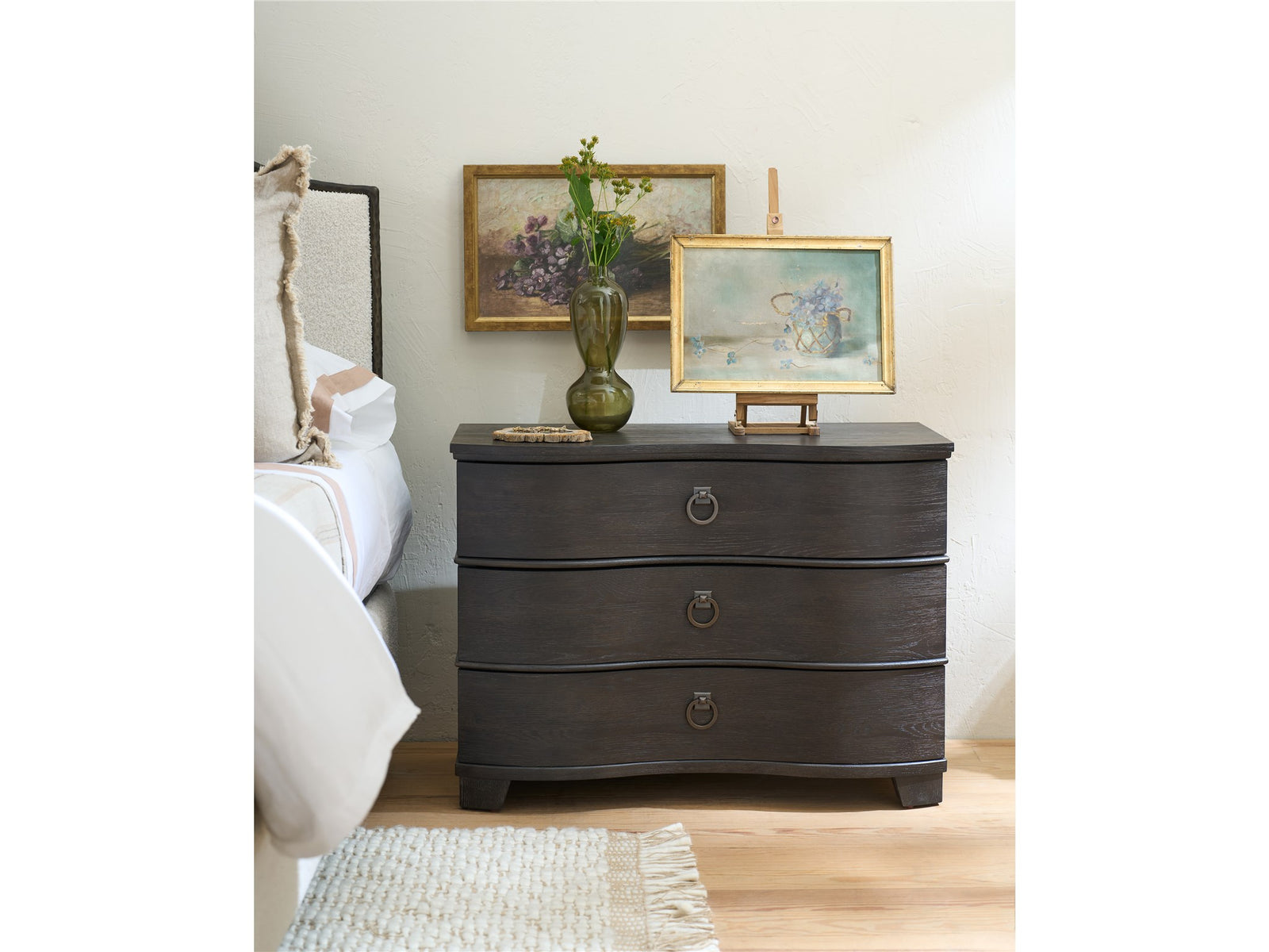 American Home Furniture Universal Furniture Griffith Park Serpentine Chest Obsidian