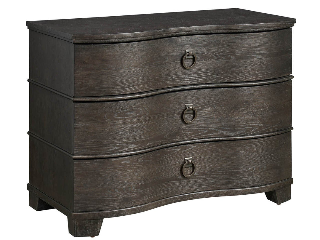American Home Furniture Universal Furniture Griffith Park Serpentine Chest Obsidian