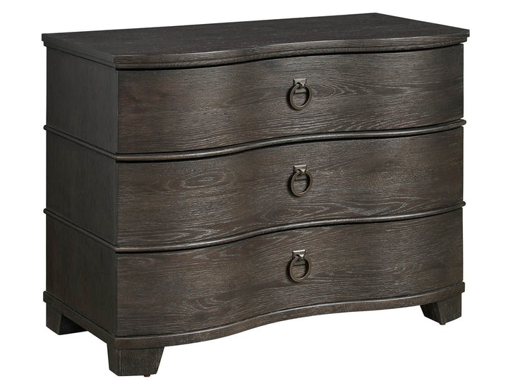 American Home Furniture Universal Furniture Griffith Park Serpentine Chest Obsidian