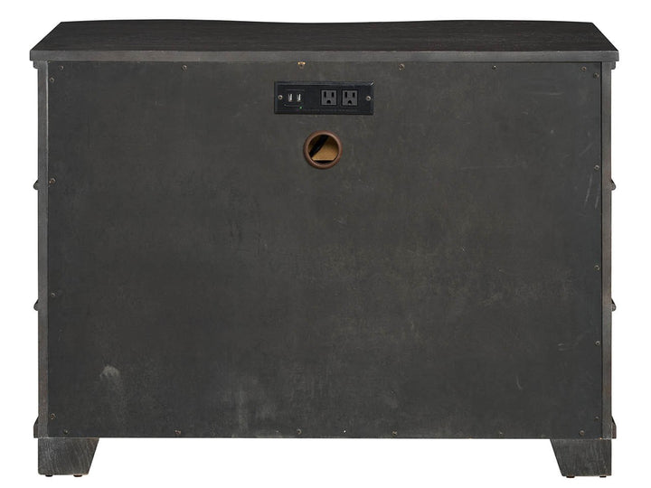 American Home Furniture Universal Furniture Griffith Park Serpentine Chest Obsidian
