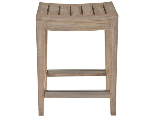 American Home Furniture Universal Furniture Saratoga Counter Stool - Set of 2 Warm Weathered Teak