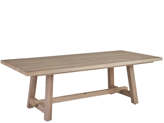 American Home Furniture Universal Furniture Saratoga Rectangle Dining Table Warm Weathered Teak