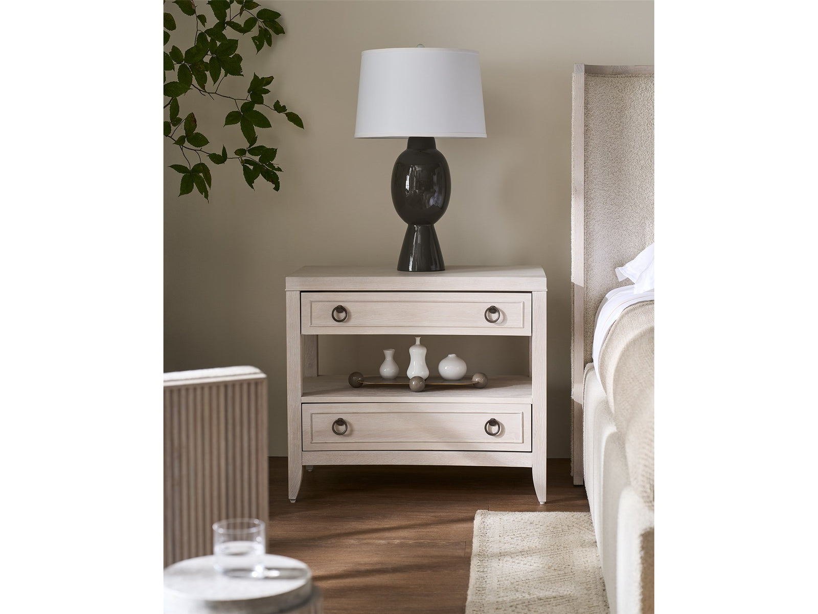 American Home Furniture Universal Furniture Avaline Nightstand White Oak
