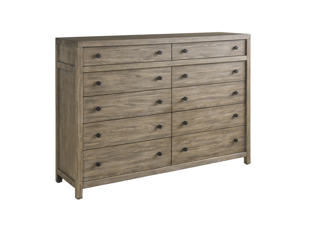 American Home Furniture Universal Furniture Boulder Ten Drawer Dresser Boulder