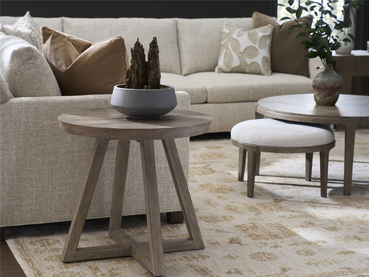 American Home Furniture Universal Furniture Boulder Round Side Table Boulder