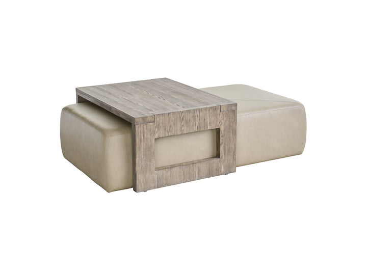 American Home Furniture Universal Furniture Boulder Nesting Cocktail Ottoman Boulder