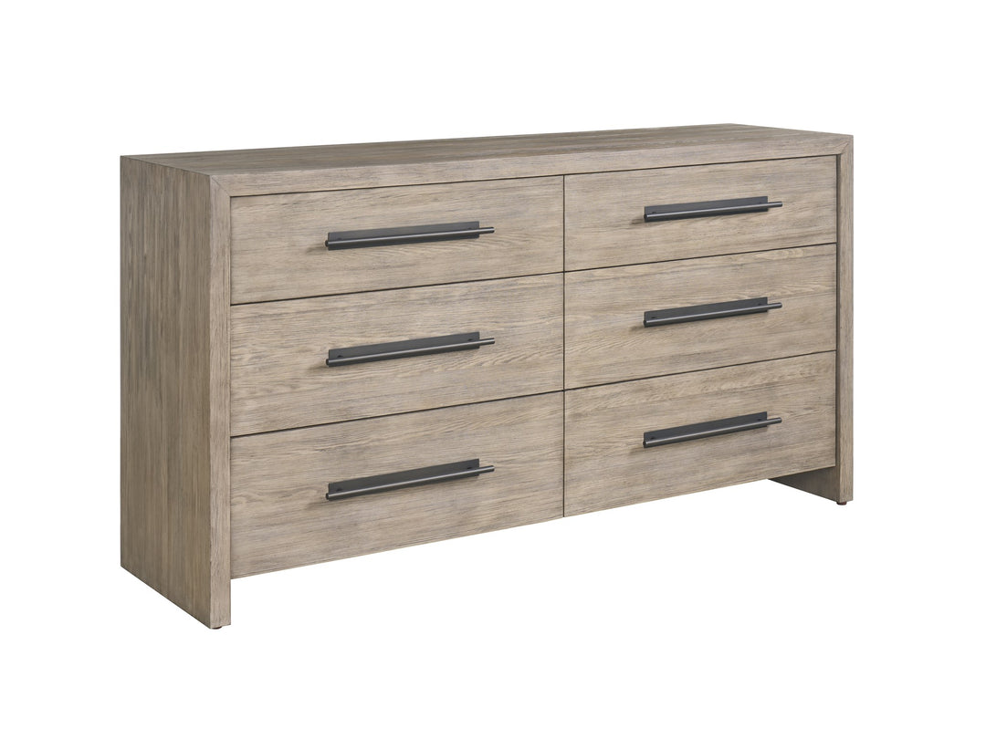 American Home Furniture Universal Furniture River Rock Six Drawer Dresser River Rock