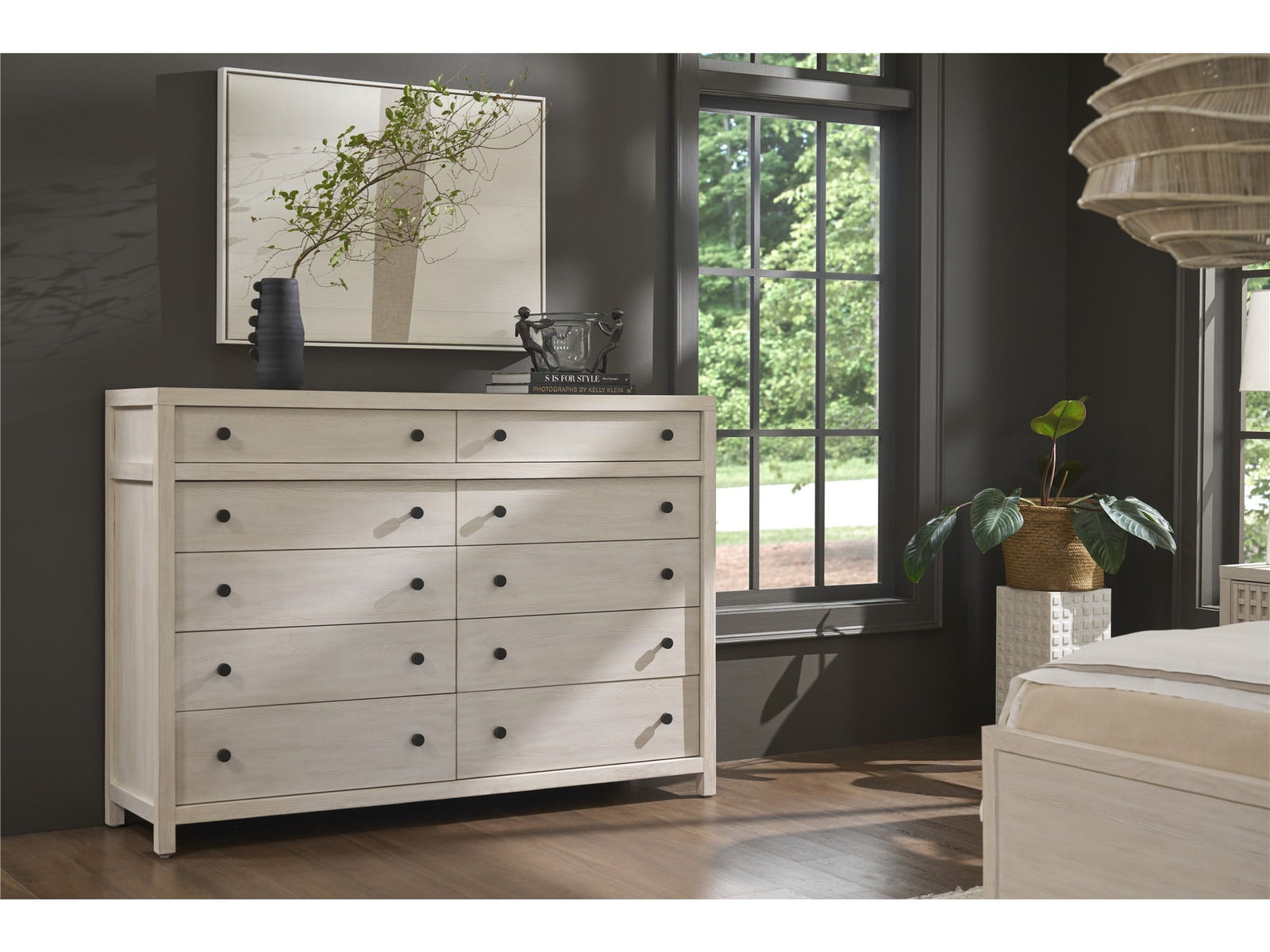 American Home Furniture Universal Furniture River Rock Ten Drawer Dresser Boulder