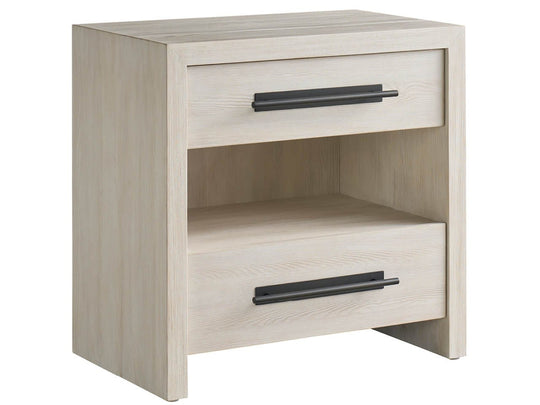 American Home Furniture Universal Furniture River Rock Two Drawer Nightstand River Rock